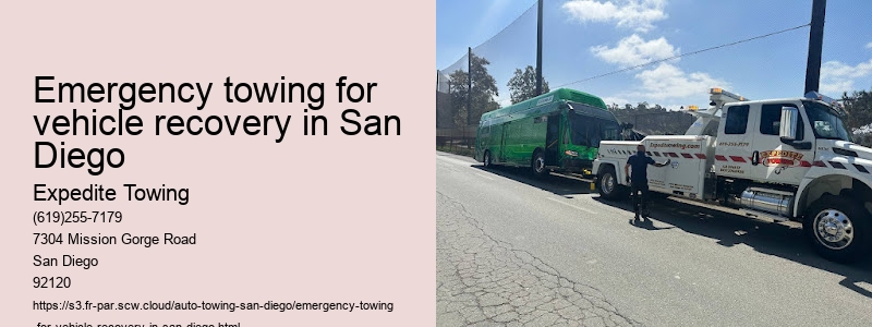 Emergency towing for vehicle recovery in San Diego