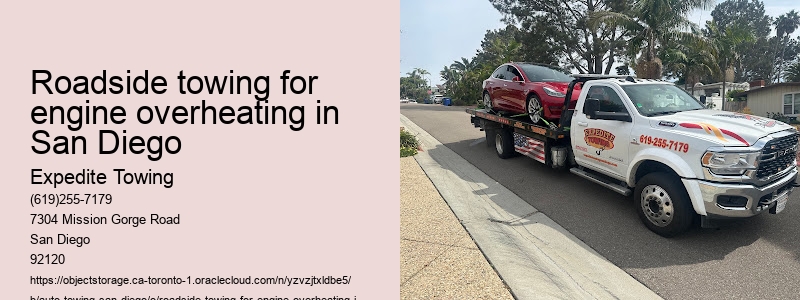 Roadside towing for engine overheating in San Diego